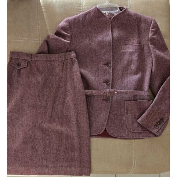 Daniel For Spellbound Wool Skirt Jacket Pants 3 Pc Suit Womens Size 6 Vtg - Picture 4 of 11